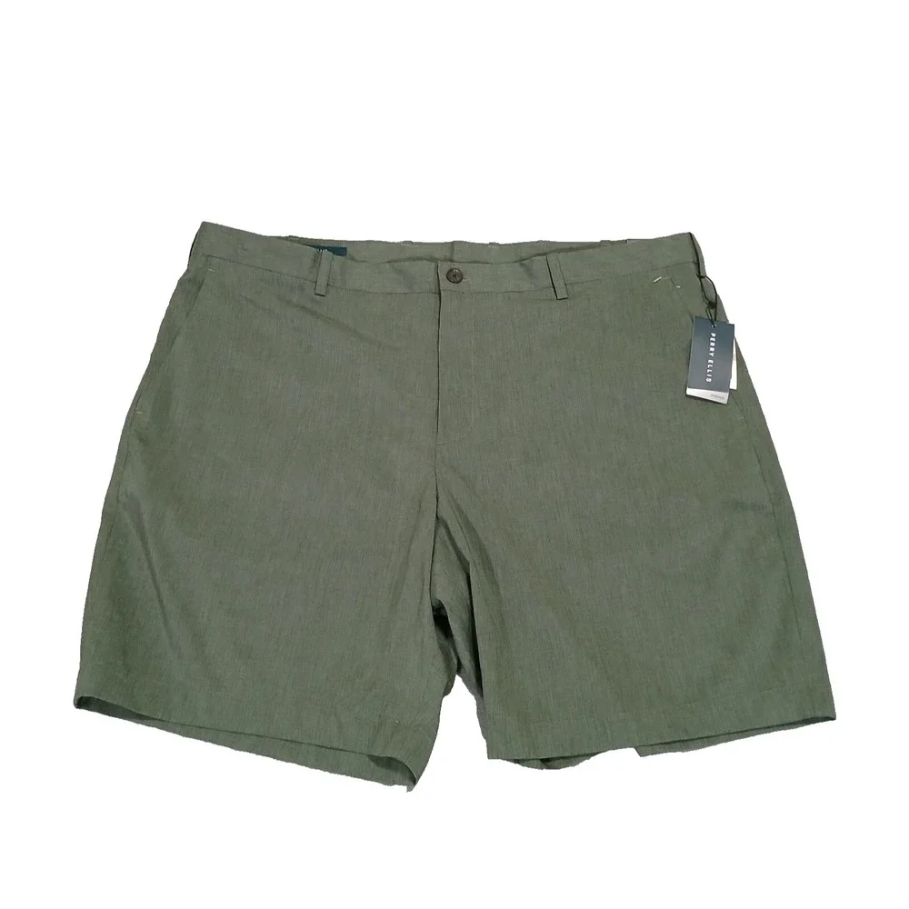 Perry Ellis Shorts Men's Size 42 Green Chino Stretch Active Performance